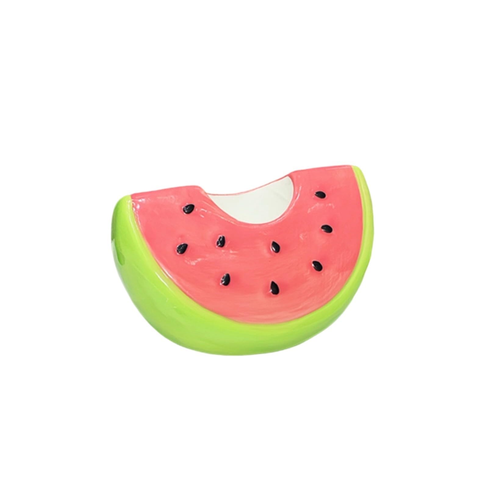 Xjdzineq Modern Ceramic Toothbrush Storage Rack Creative Watermelon Design Countertop Organzation Rack Bathroom Accessories Toothbrush Organizers