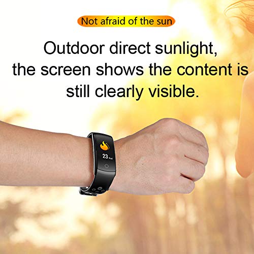 Ajcoflt Q8L Fitness Pulseira Inteligente Tela Colorida IP68 Impermeável Monitoramento Dinâmico da Fr