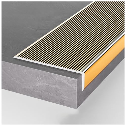 Nez d'escalier antidérapant en aluminium avec profilé extra large pour sécuriser vos marches
