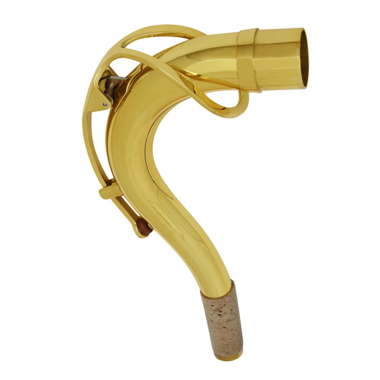 SECFOU Collo Suono per Tenore Argentato Ottone 27,5mm in Sassofono Proiezione Sughero Alta Durezza del Accessorio per Strumenti Musicali