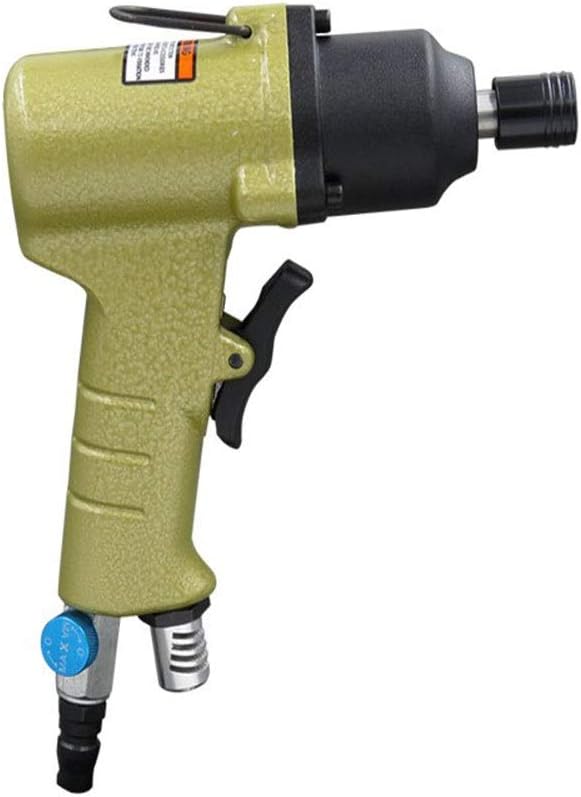 Industrial-grade 10H Hand-held Air Screwdriver, Labor-saving Double Ring Thick Shaft, Pneumatic Woodworking Equipment(Gold)