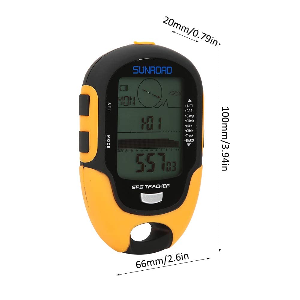 Unità GPS, Navigazione Esterna IPX4 Altimetro Elettronico GPS Ad Alta Impermeabilità Misuratore di Altitudine Temperatura Umidità Bussola Altri Attrezzi E Accessori Per La Pesca