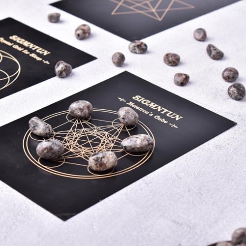 Image of Polished Yooperlite Crystals - 72 Pcs, 0.5 inch 10 oz Handpicked Tumbled Gemstones Rocks, Pebbles for Reiki, Chakra, Healing Home Decor