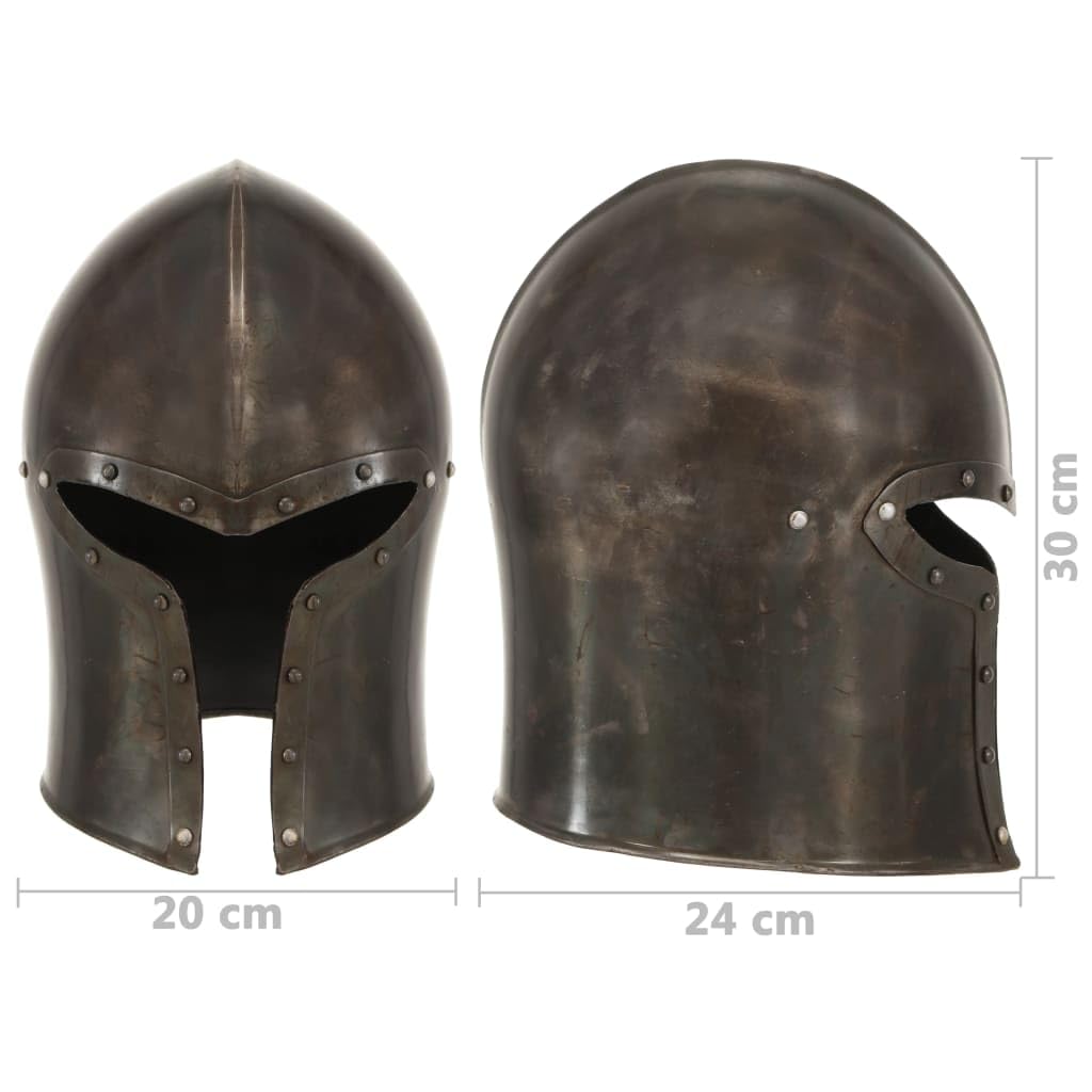 Genérico Réplica de Casco de Caballero Medieval Antiguo Larp Acero Plata,Arte y Ocio,Hobbies y Artes Creativas,Coleccionables,Armas coleccionables,Multicolor,1.97 kg,286237