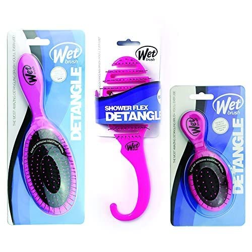 Miniatura 6 de Wet Brush Trío desenredante, rosa, 11 onzas