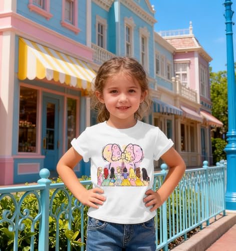 Image of Princess Shirts Toddler Girl Magic Kingdom Kid Shirt Girls Trip Tee Holiday Magical Castle Vacation Short Sleeve Tops