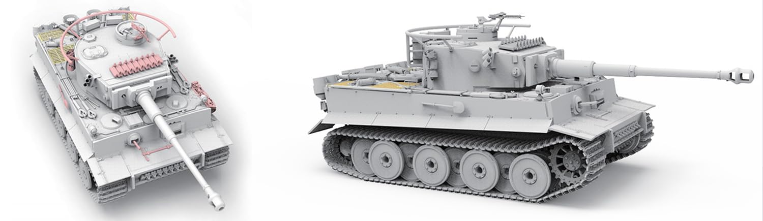 Amazon.com: Border Model BT-023 IJA Tiger I with Resin Tank