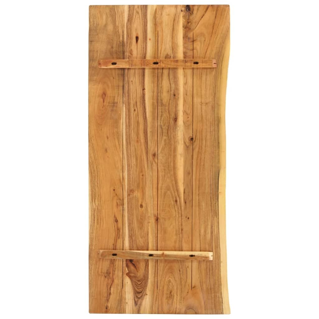 vidaXL Piano per Lavabo Bagno Ripiano per Lavello Rustico Mensola per Lavandino Accessori per Bagno 140x52x3,8 cm Legno Massello di Acacia