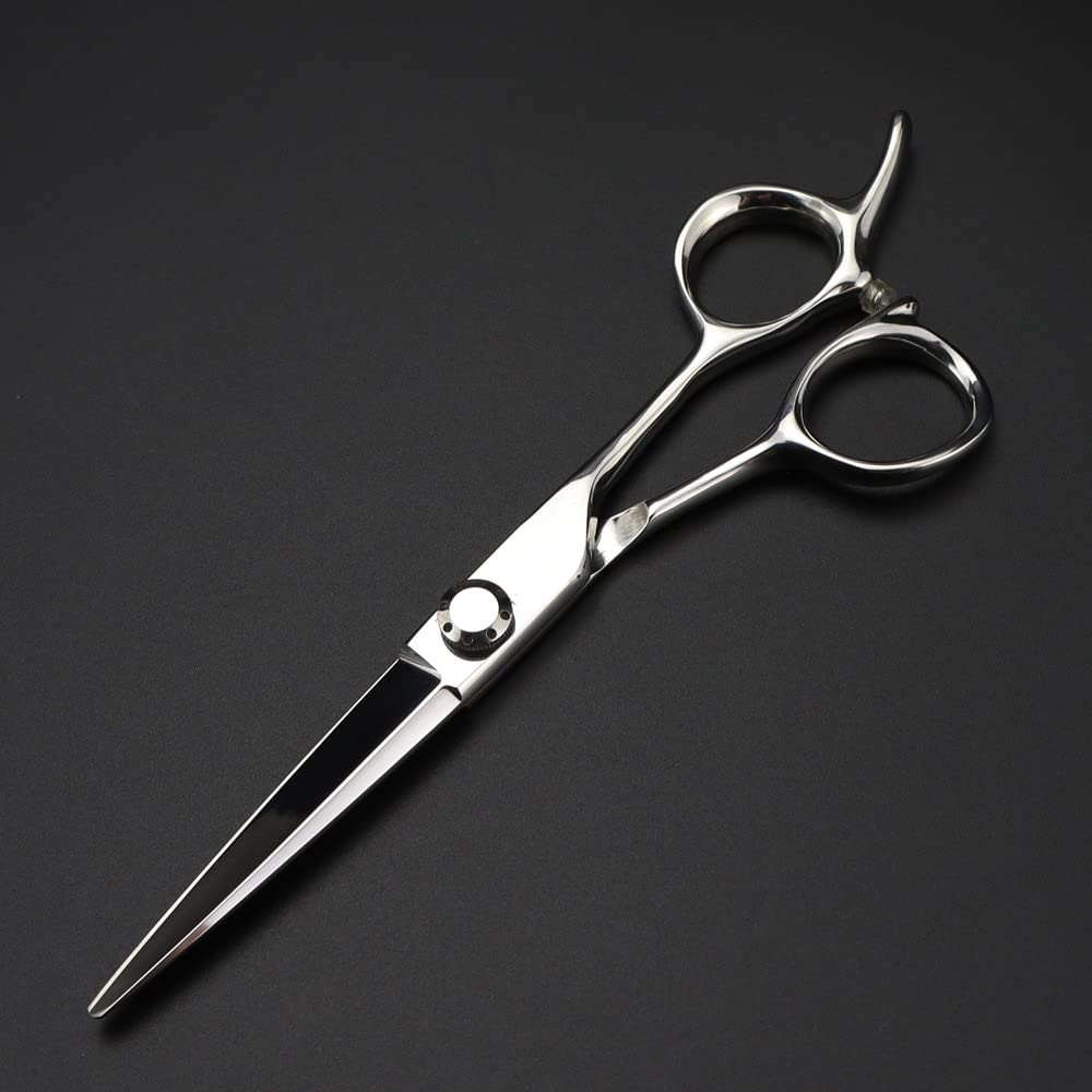 Tijeras de peluquería, Tijeras de Corte de Pelo, Tijeras Profesionales de Acero japonés 440C de 6 Pulgadas, Tijeras Plateadas para Cortar el Pelo, Tijeras de peluquería, Tijeras de entresacar