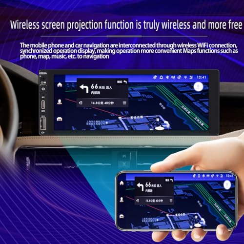 Radio para auto con pantalla táctil 6.9" Bluetooth CarPlay miniatura 3