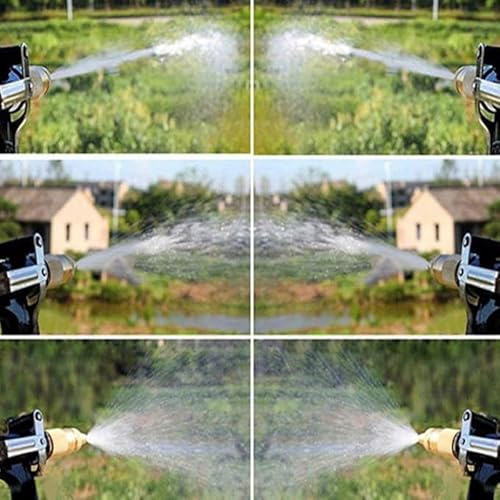 Image of Brass Adjustable Water Spray Gun with Trigger Handle and Hose Connector