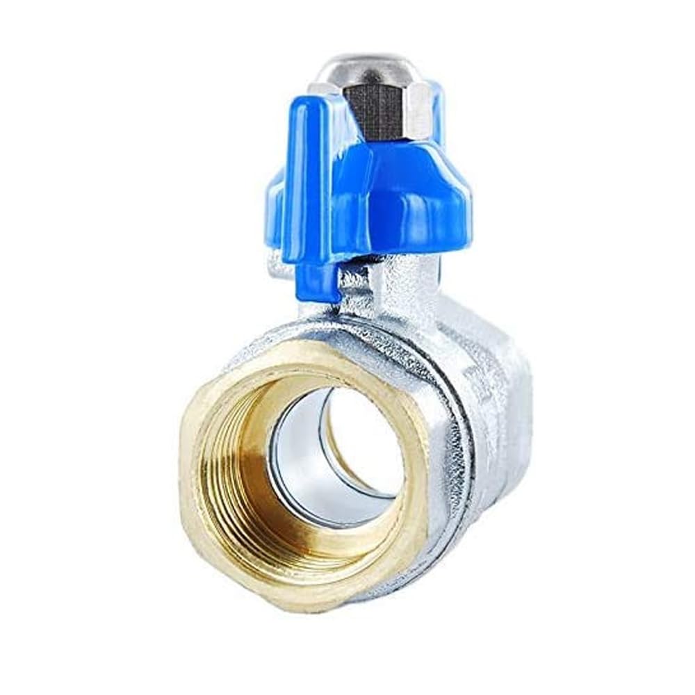 Suinga Valvula Esfera 3/4'' PN25 | Pack 4 Valvulas de Bola Rosca Hembra-Hembra 3/4'' | Maneta Metalica Reversible | Valvula Metalizada de Alta Resistencia