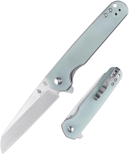 Kizer LP EDC Cuchillo de bolsillo G10 Mango 154CM Cuchillo plegable de acero, Flipper Herramientas al aire libre V3610C2
