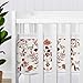 Sweet Jojo Designs + BreathableBaby 2-Piece Breathable Mesh Crib Liner Set (Ivory Orange Boho Vintage Floral) for Girls, Baby, Infants/Newborn Nursery (Bohemian Wildflower, Botanical Farmhouse Fringe)