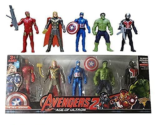 Litan Enterprise Rock 10 Factory Avengers Toy Marvels Super Hero Characters Action Figure Captain America,Hulk,Thor,Iron Man&Ant Man Best Gift For Birthday For Baby,Kids Toddlers Boys (MultiColor) For Rs. 241 @ 76% off