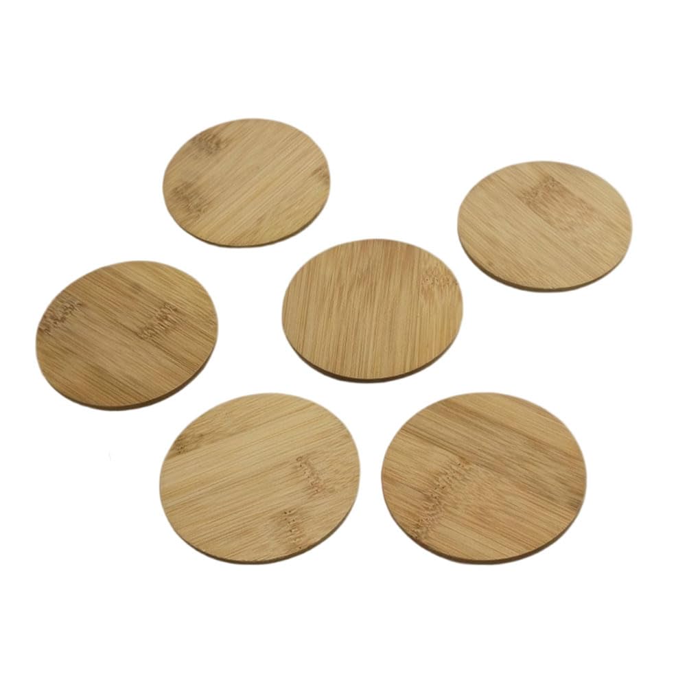 Sets de table ronds en bambou contre les taches et la chaleur sur votre table à manger