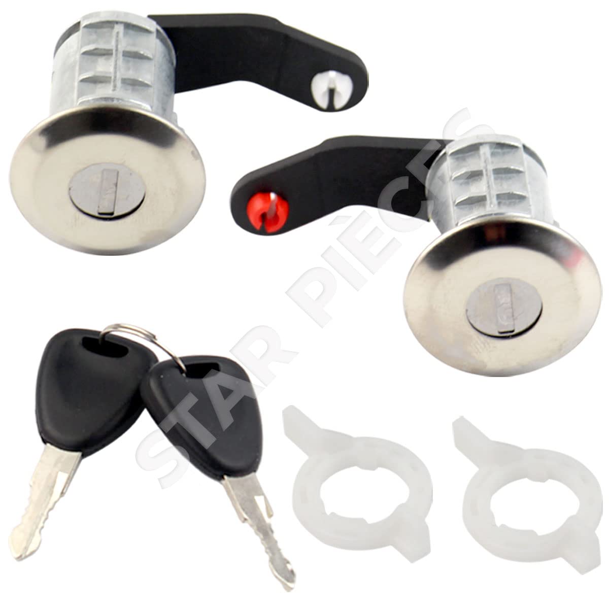 2 serrature portiera compatibili per Master 2, Mascott, Movano A, Interstar (1998-2010) Barilotto portiera con chiavi duplicate | 7701470944 | 7701470952