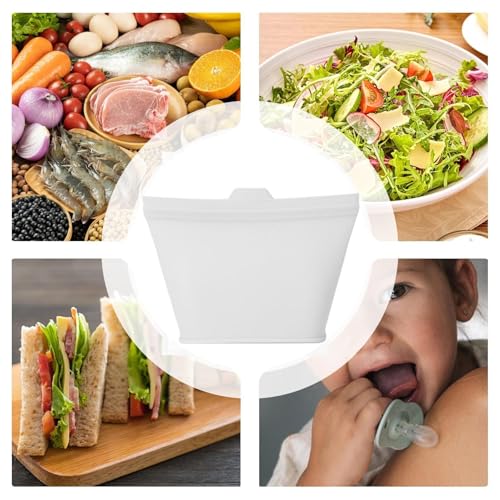 Bolsa de almacenamiento de alimentos zip resistente al calor y microondas 5