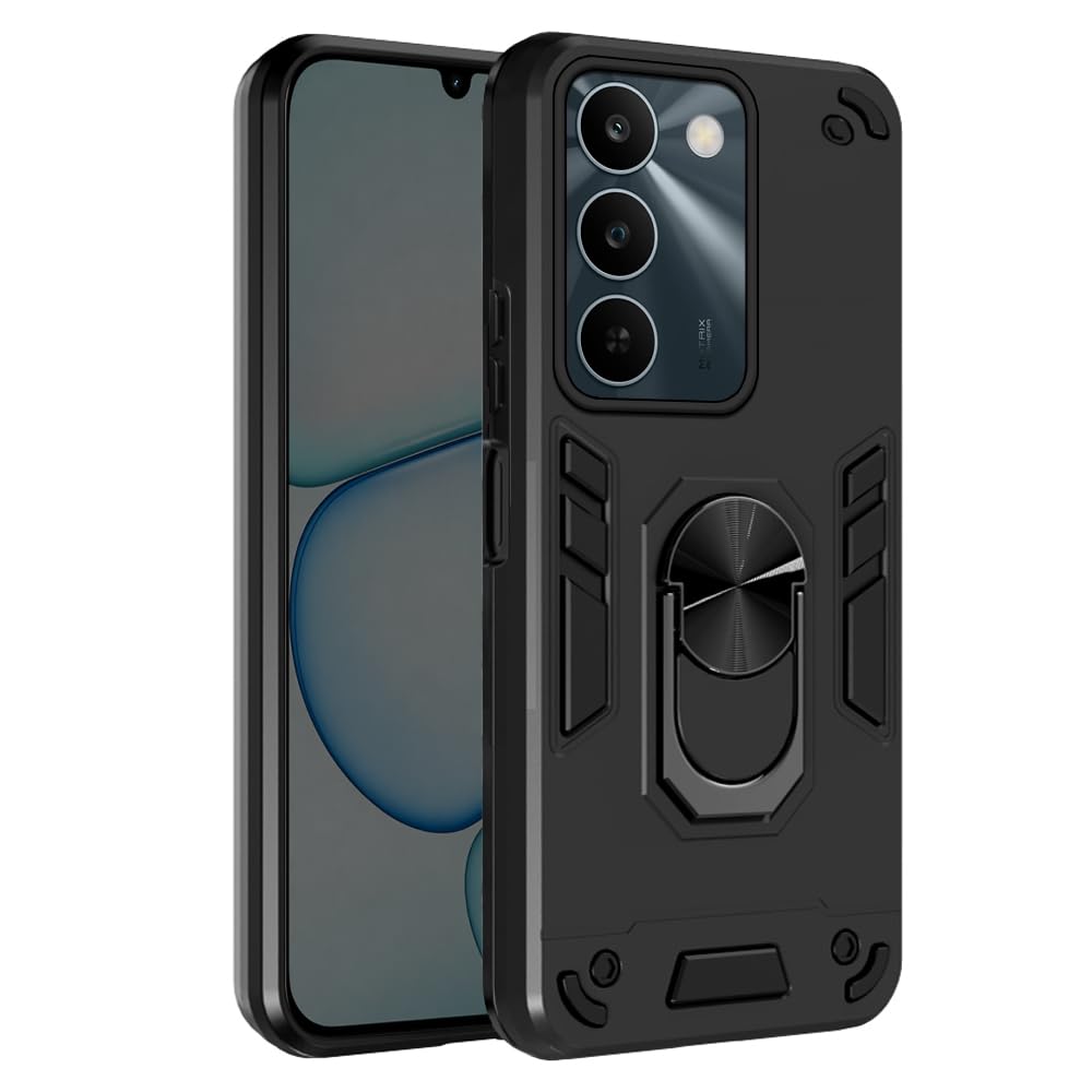 Realme P4 5G Armor Case - Rotating Ring & Kickstand -7