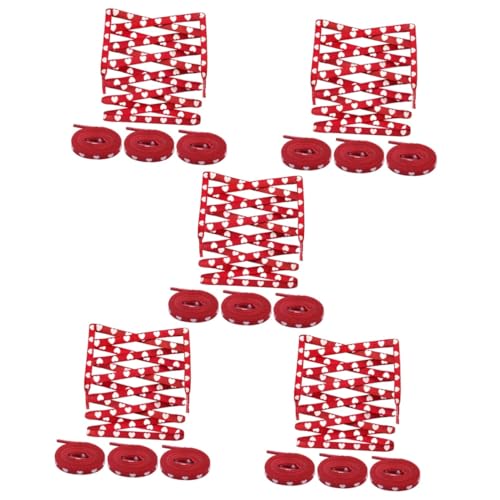 Lacets coeur rouge polyester GALPADA pour remplacer des cordons usés