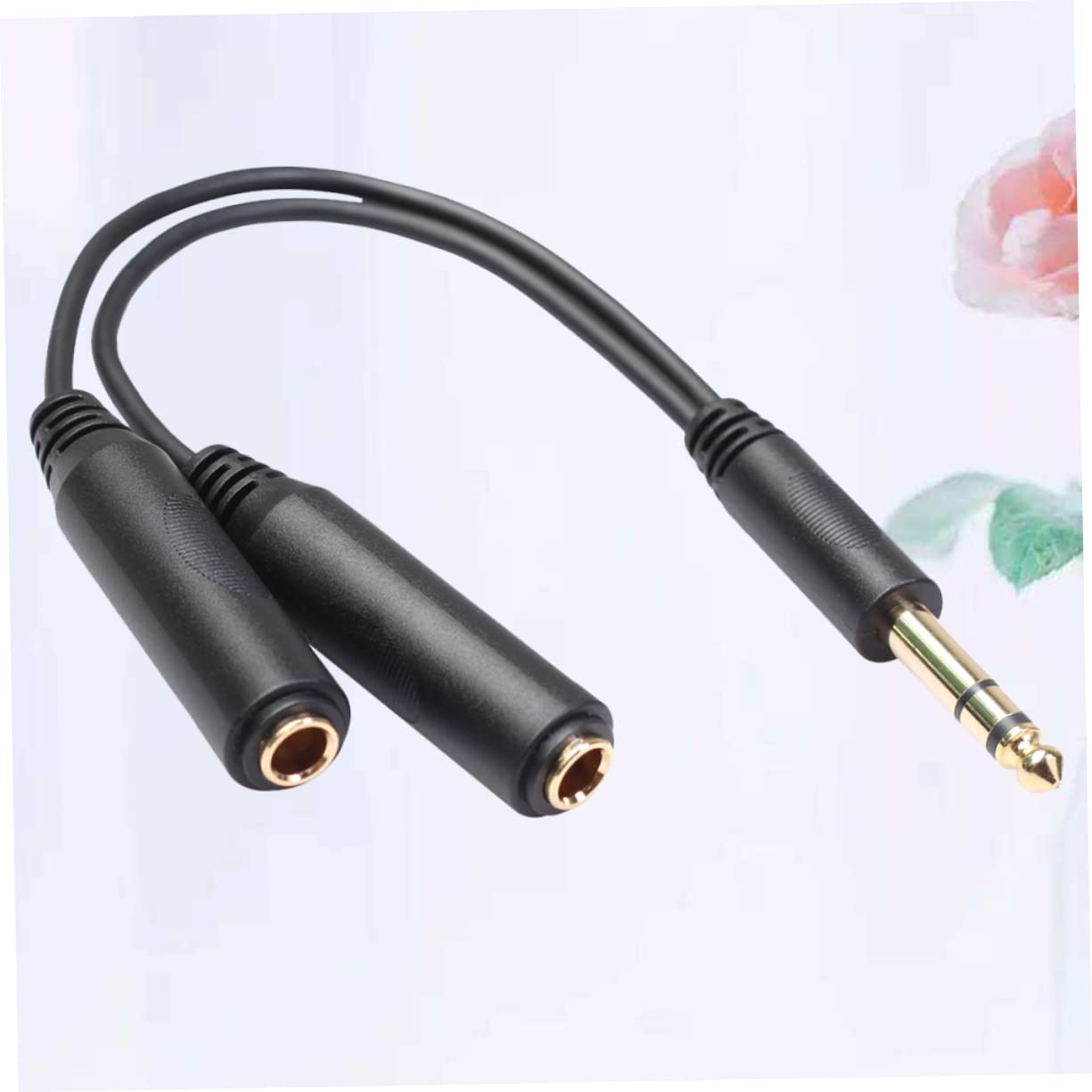 DOITOOL Cable Estéreo De 6 35 Mm para Auriculares Adaptador Divisor En Y para Conectar Auriculares A Una Computadora Portátil.
