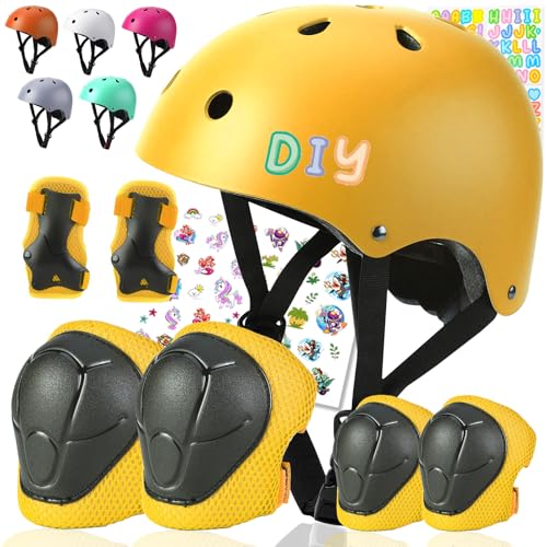 Comforhous Kids Toddler Bike Helmet Set, CPSC Certified, Toddler to Youth