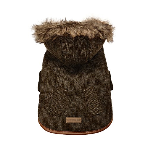 FouFou Dog FFD Chelsea Coat 63050 Dog Coat L Brown