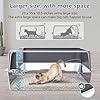 2 Pack XL Stainless Steel Litter Box with 2 Scoop & 2 Mat, Metal Cat Litter Pan, High Sided, Anti-Urine Leakage, Odor-Free & Easy Clean