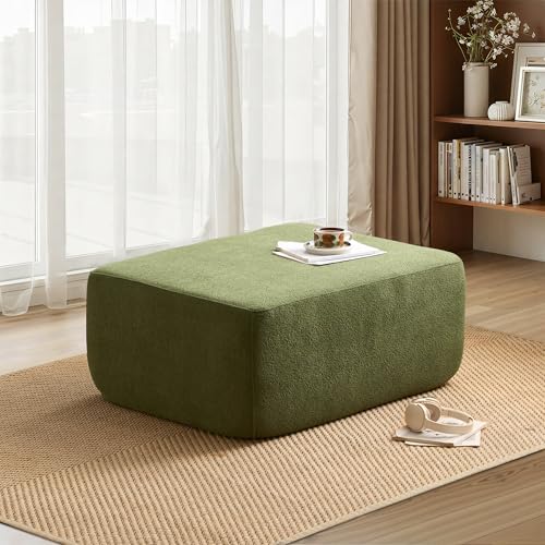 Image of HOOOWOOO Cloud Sectional Couch for Living Room,Modular Sectional Sofa No Assembly,Matching Ottoman(Green)