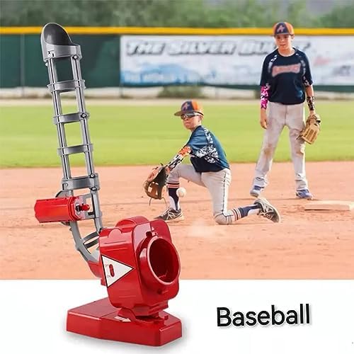 Baseball-wurfmaschine, Elektronische Softball-wurfmaschine Mit Stabilem Standfuß, Höhenverstellbar/bälle Alle 7 Sekunden, Für Tennistraining