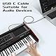 USB C MIDI Kabel für Yamaha Casio Digital Piano MIDI Controller DJ Controller, USB B auf USB C Druckerkabel Scannerkabel für MacBook Pro, Air, HP, Epson, Canon, Brother, Lexmark, Xerox,1m