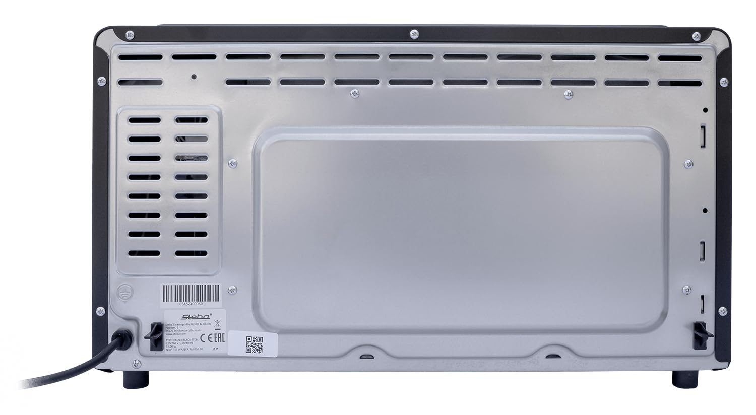 Steba KB 224 Grillbackofen, ca. 24 Liter, PFAS-freier Innenraum