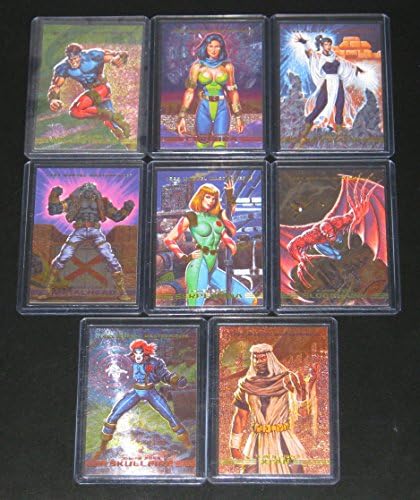 1993 Marvel Masterpieces X-Men 2099 Spectra-Etch Insert/Chase Set of 8 Cards NM/M Joe Jusko - View 3