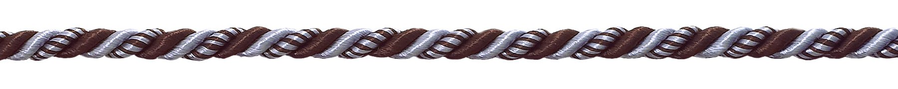 Cordon passementerie 5mm marron bleu pour décoration de salon et abat-jour