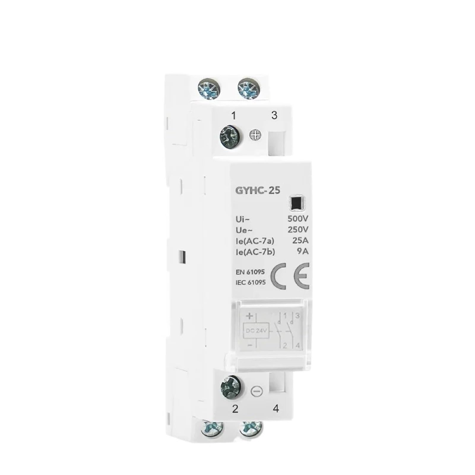 PVTLCYBI Contactor DC24V 25A 2NC 2NO 1NO1NC 50/60Hz DC12V(2P 25A 2NC DC24V)