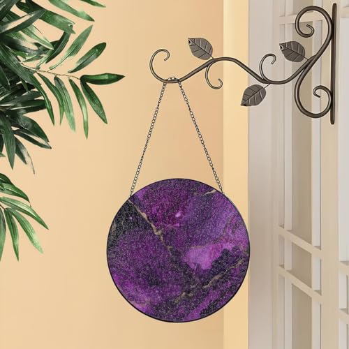 Atrapasueños de cristal morado oscuro con mármol: el regalo para mujer ideal 7