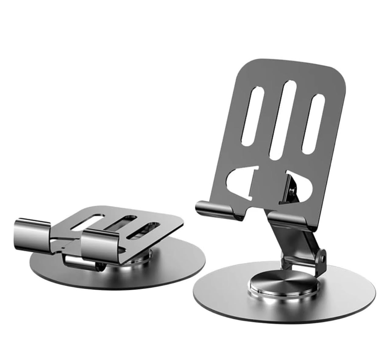 Universal Phone Stand, 360-Degree Rotatable Multi-Angle Adjustable Metal Desktop Holder Compatible with iPhone and Smartphones-picture-26