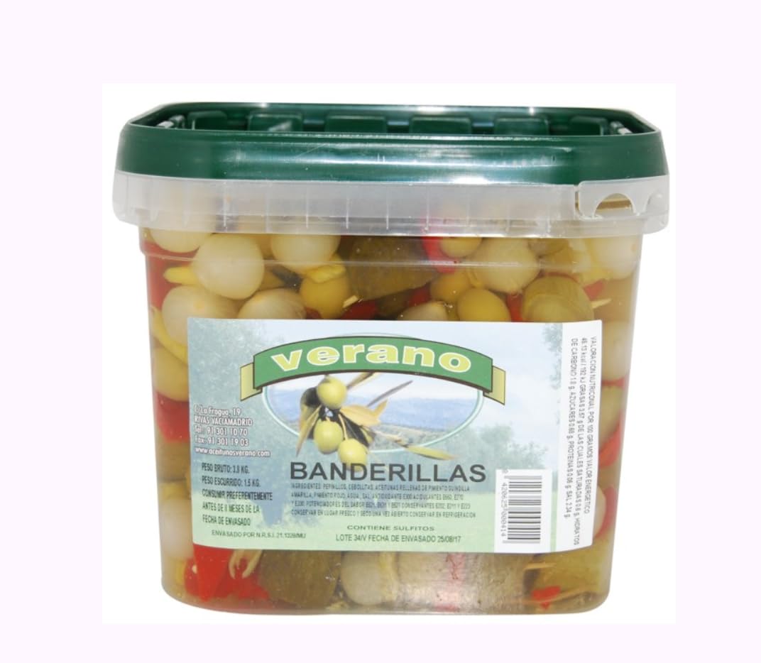 Spanische Eingelegte Gurken und Gemüse Mix, 1,5 kg Behälter