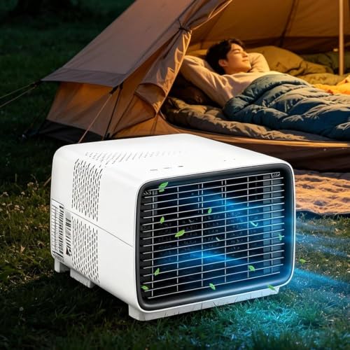 WEIZIIA 2700 BTU Portable Air Conditioner 280W Camping AC Unit for Caravan