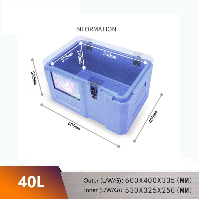 Conteneur isotherme réfrigéré en EPP robuste de 40L antichoc