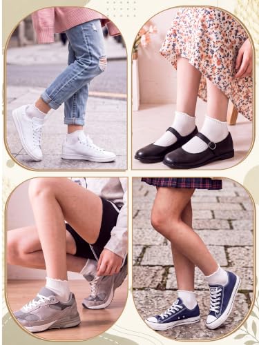 Image of Fourluoo 12 Pairs Women Ankle Socks