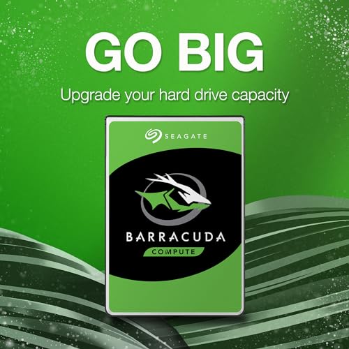 Seagate Barracuda 1TB Internal Hard Drive HDD 2.5 Inch (6.35 cm) SATA 6 Gb/s, 5400 RPM, 128MB Cache for Computer Desktop PC (ST1000LM048) - Image 2