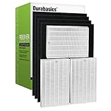 Durabasics HEPA 13 Filters for HPA300 Honeywell Air Purifier Filters & Honeywell HPA300 - 3 HEPA Filters & 4 Pre-Cut Activated Carbon Pre Filters - Replacements for Honeywell Filter R & HPA300 Filter
