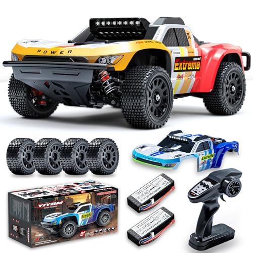 YIYBM 1/14 RC Brushless Cars for Adult Speed 50 MPH,RC Short-Course Truck All Terrain Off Road...
