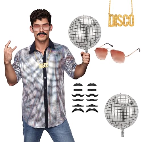 Déguisement disco homme années 70 80 pour costume paillette rétro