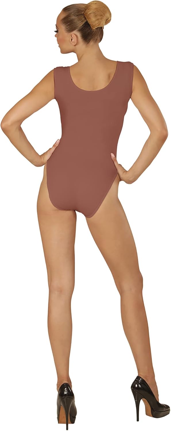 XL Adult Ladies BEIGE SLEEVELESS BODYSUIT COSTUME for Gymnast Dancer Ballet Fanc - Image 3