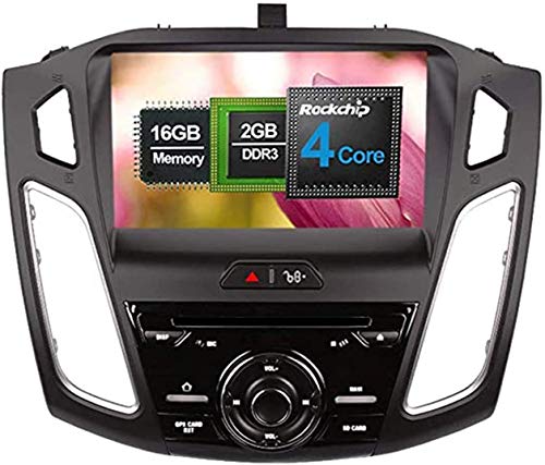 Auto-Stereo-CD-DVD-Player für Ford Foucs 2015-9-Zoll-Android 7.1 Quad-Kern in Dash-Radio-Kopf-Funkkopf mit Bluetooth-GPS-Navigation