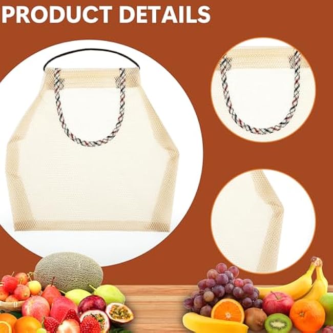 2 Pack Mesh Bags Hanging Storage