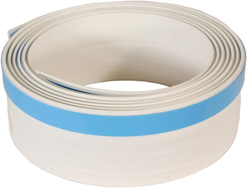 Sliding Glass Door Draft Stopper | Energy-Efficient Weatherstripping for Sliding Door Pet Panels | Dog and Cat Door Compatible | Universal Fit & Easy Installation | White, 81" Length 81 in White