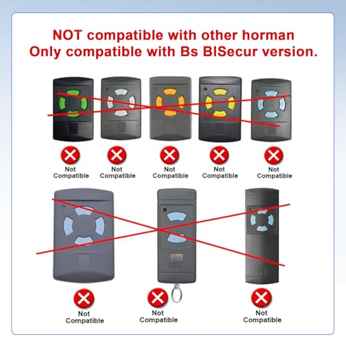 Télécommande compatible Hörmann 868 MHz BS | Résoudre la perte de vos bips de garage